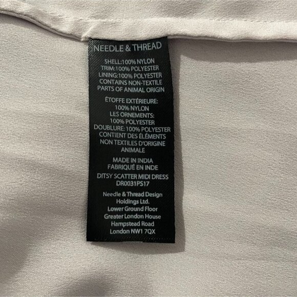 NEW Needle & Thread Size 6  Ditsy Scatter Tulle Dress Midi Pleated Embellished - Picture 10 of 12